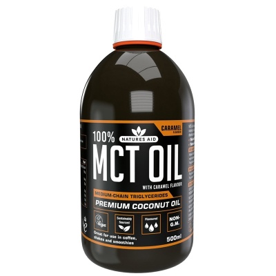Natures Aid 100% MCT Oil CARAMEL 500ml